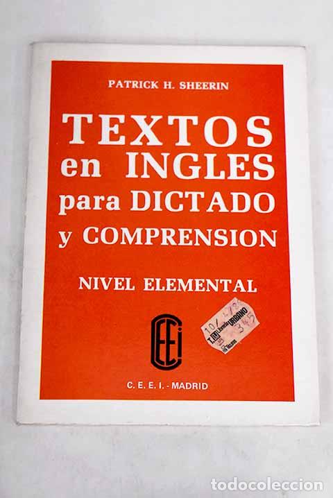 Libros: Elementary dictation/comprehension passages: textos en ingl&eacute;s para dictado y comprensi&oacute;n - Foto 1