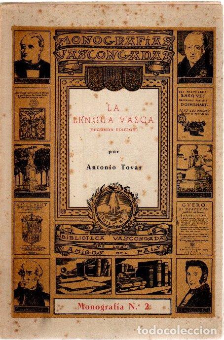 Libros: La lengua vasca - Tovar, Antonio - Foto 1