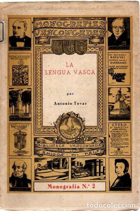 Libros: La lengua vasca - Tovar, Antonio - Foto 1
