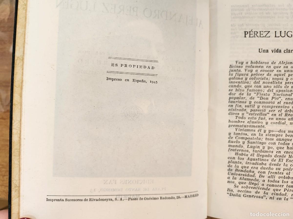 Libros: OBRAS COMPLETAS DE P&Eacute;REZ LUG&Iacute;N - P&Eacute;REZ LUG&Iacute;N, ALEJANDRO - Foto 5