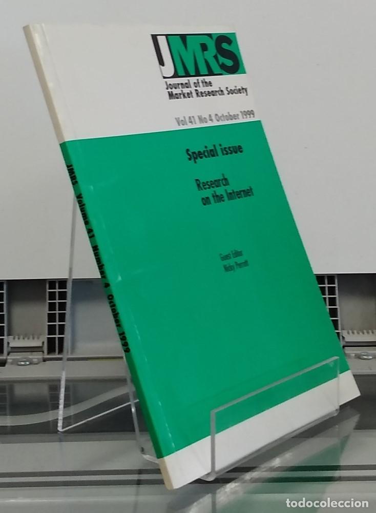 books: MMRS, vol 41, 4, October 1999. Special Issue, Research on the Internet. Journal of the Market Resear