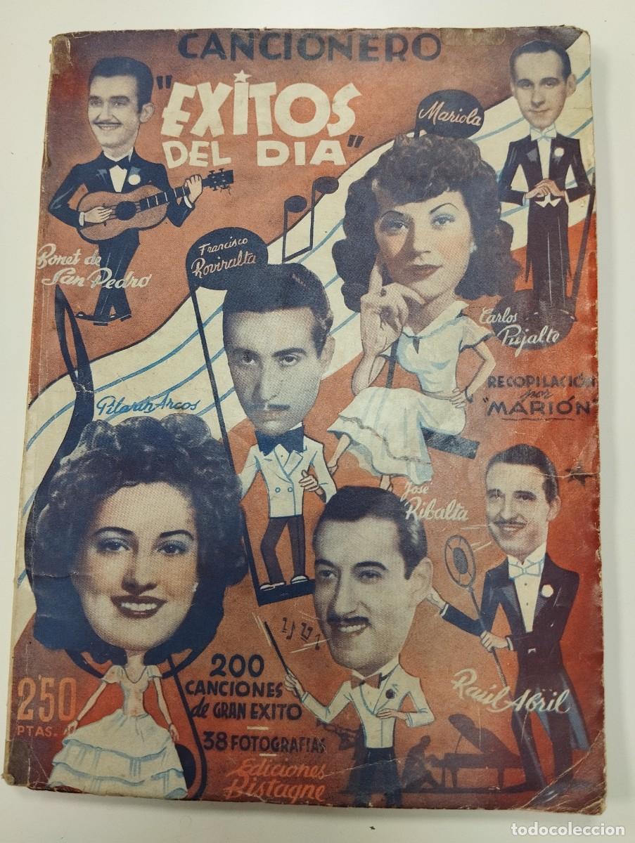 Libros: LIBRITO CANCIONERO EXITOS DEL DIA. EDICIONES BISTAGNE. - Foto 1