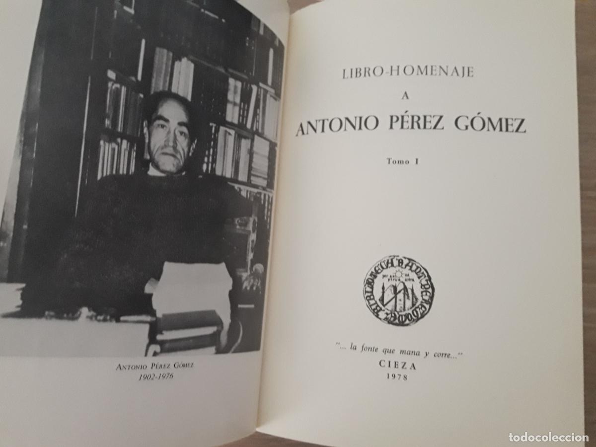 Libros: Libro homenaje a Antonio P&eacute;rez G&oacute;mez . Tomo 1 - Foto 2