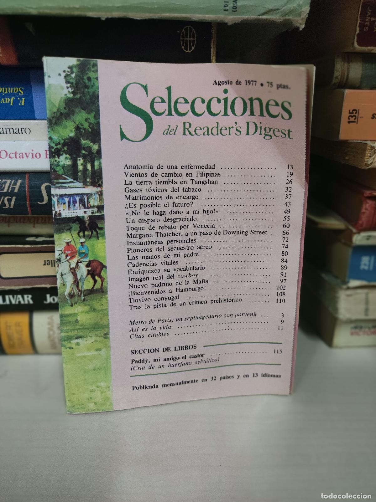 Libros: SELECCIONES DEL READERS DIGEST AGOSTO 1977 - Foto 1