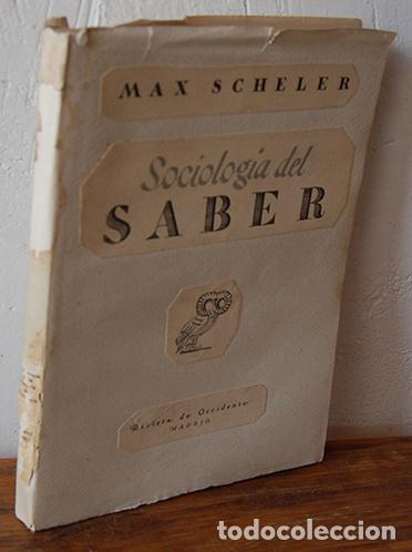 Libros: SOCIOLOG&Iacute;A DEL SABER - MAX SCHELER - Foto 1