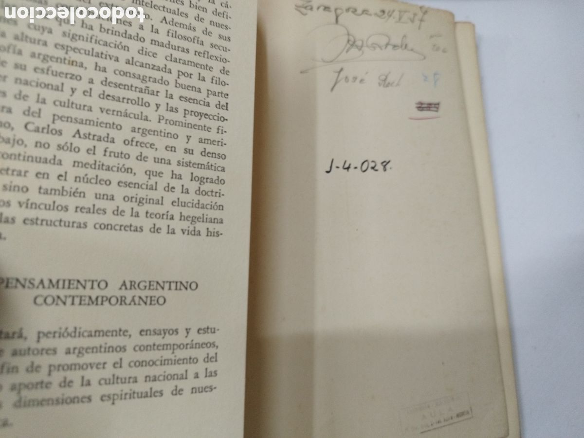Libros: HEGEL Y LA DIALECTICA - ASTRADA,Carlos - Foto 4