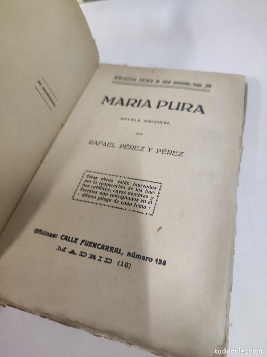 Libros: MARIA PURA. Rafael P&eacute;rez y P&eacute;rez. - Foto 2