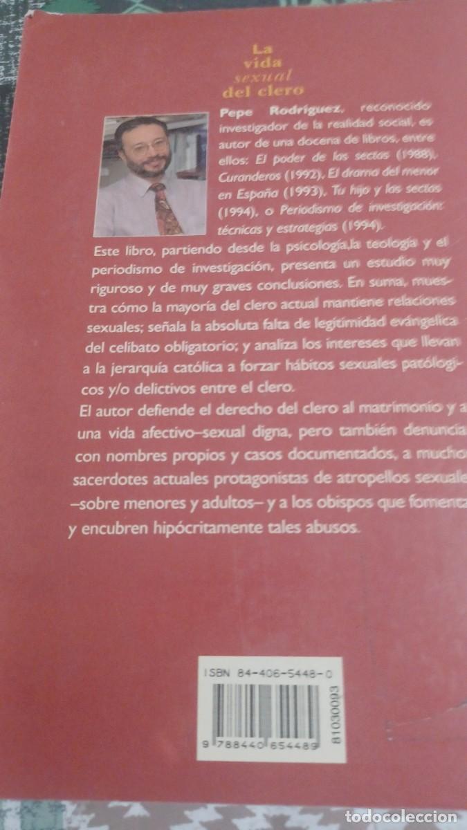 Libros: LA VIDA SEXUAL DEL CLERO. PEPE RODR&Iacute;GUEZ - Foto 3
