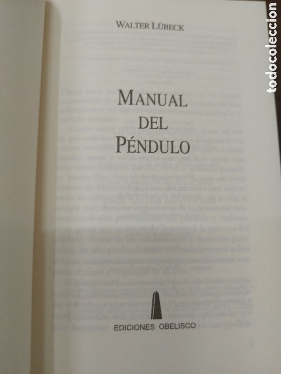 Libros: MANUAL DEL PENDULO. Consejos pr&aacute;cticos y descripci&oacute;n de todos los usos del p&eacute;ndulo - LUBECK,Walter - Foto 3