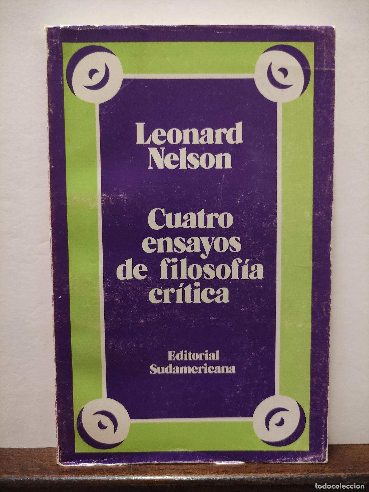 Libros: CUATRO ENSAYOS DE FILOSOFIA CRITICA - LEONARD NELSON - Foto 1