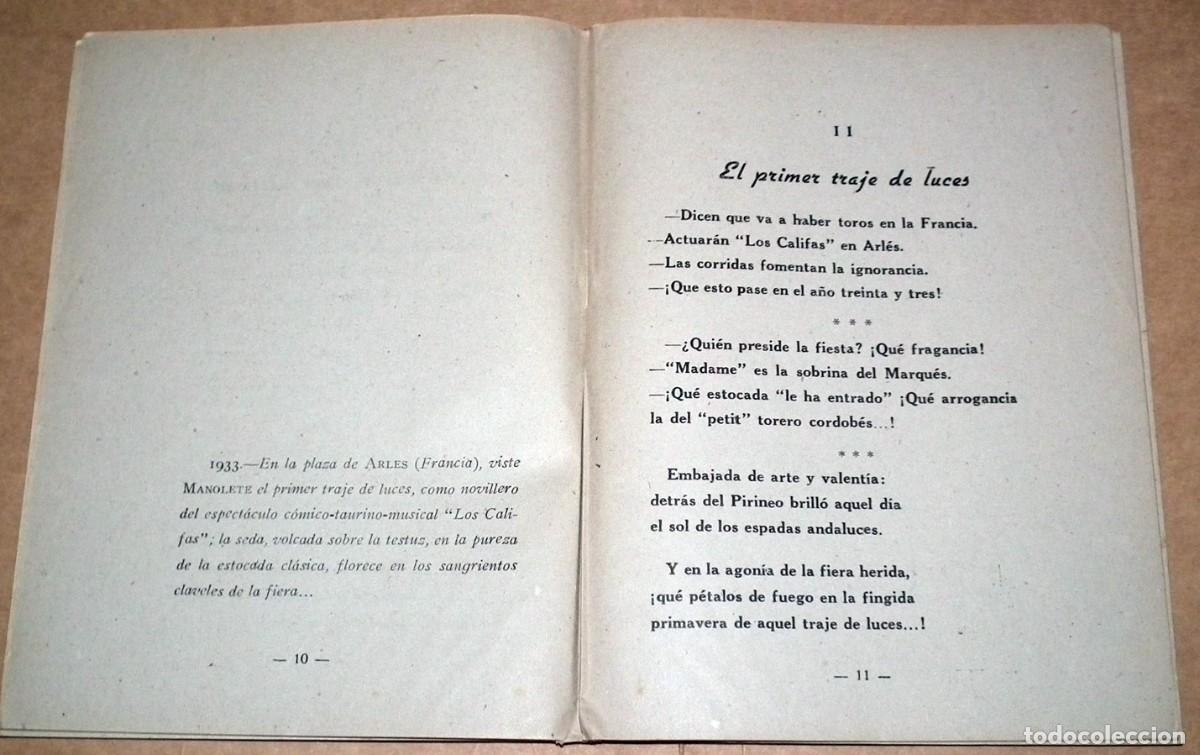 Libros: LIBRO DOLOR EN LA MUERTE DEL CALIFA (MANOLETE) DE ANTONIO GARC&Iacute;A COPADO - Foto 2