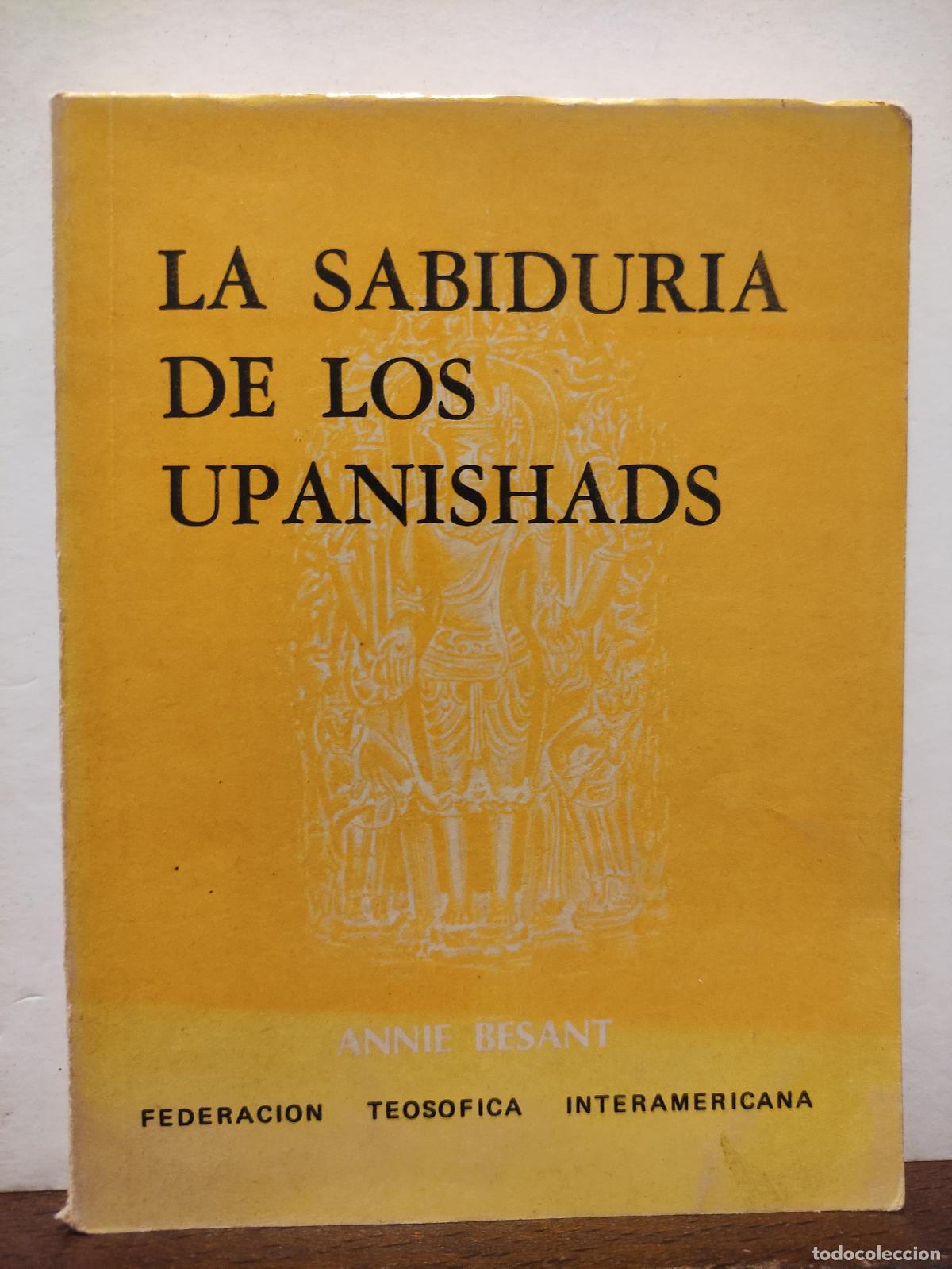 Libros: LA SABIDURIA DE LOS UPANISHADS - ANNIE BESANT - Foto 1