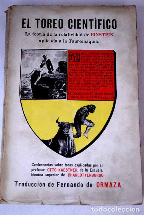 Libros: El toreo cientifico: la teor&iacute;a de la relatividad de Einstein aplicada a la tauromaquia