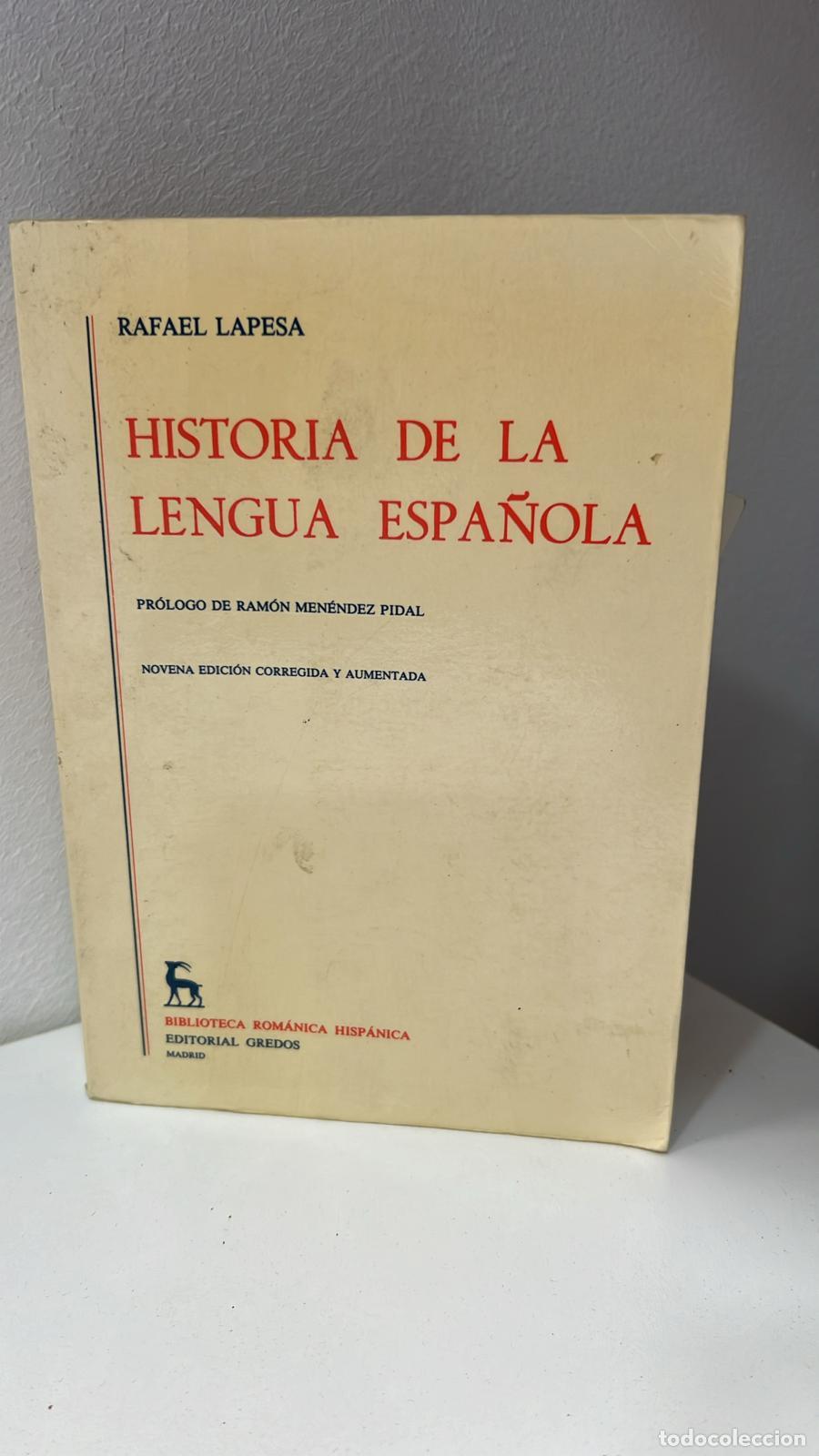 Libros: Historia de la lengua espa&ntilde;ola - Lapesa, Rafael. - Foto 1