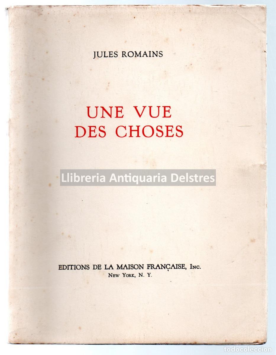 Libros: Romains, Jules. - Une vue des choses. - Foto 1