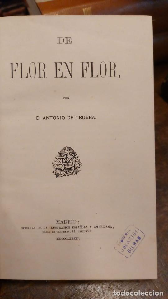 Libros: DE FLOR EN FLOR. - TRUEBA, Antonio de. - Foto 2
