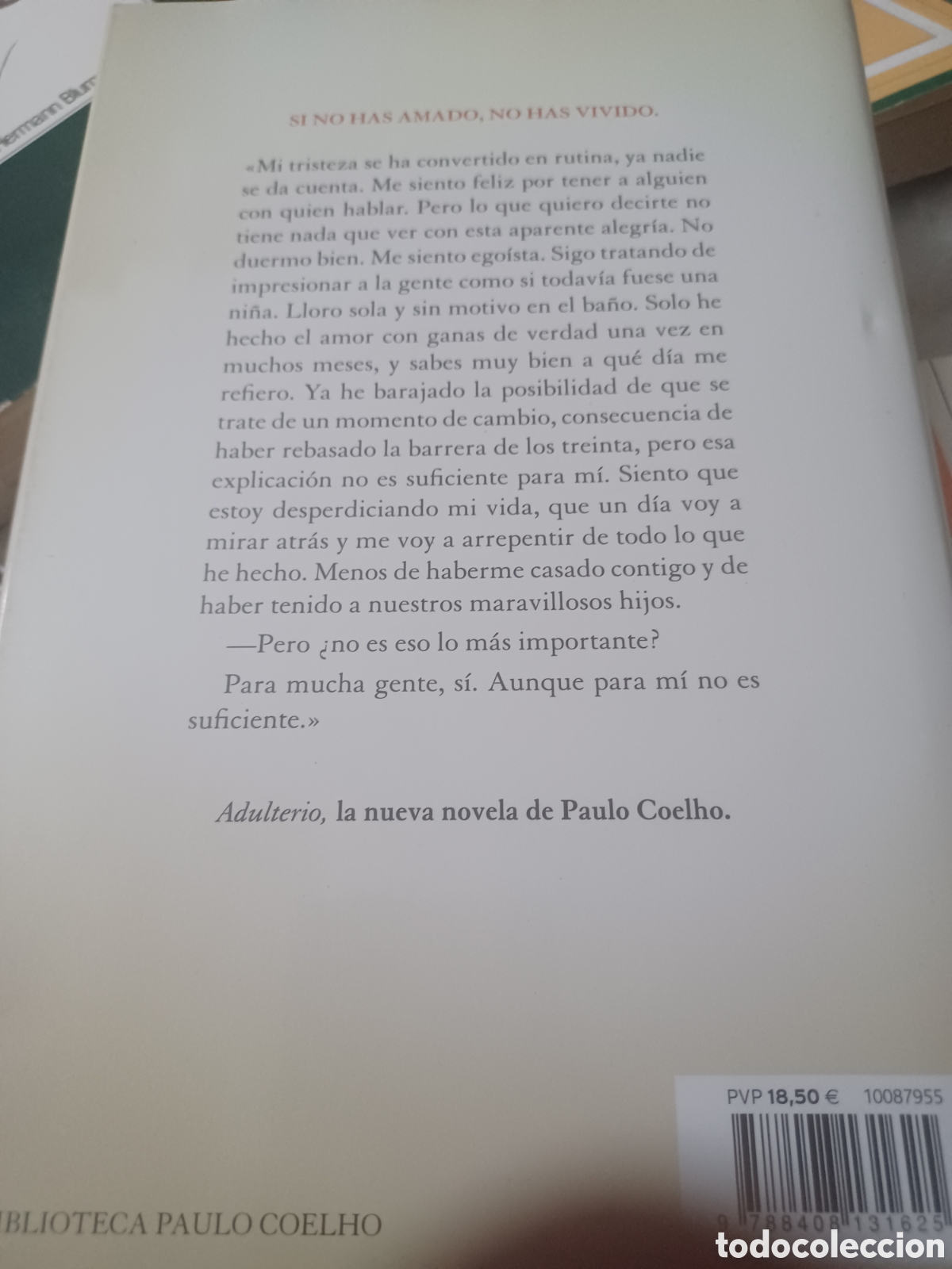 Libros: Barybook 167. Adulterio Paulo Coelho planeta - Foto 2