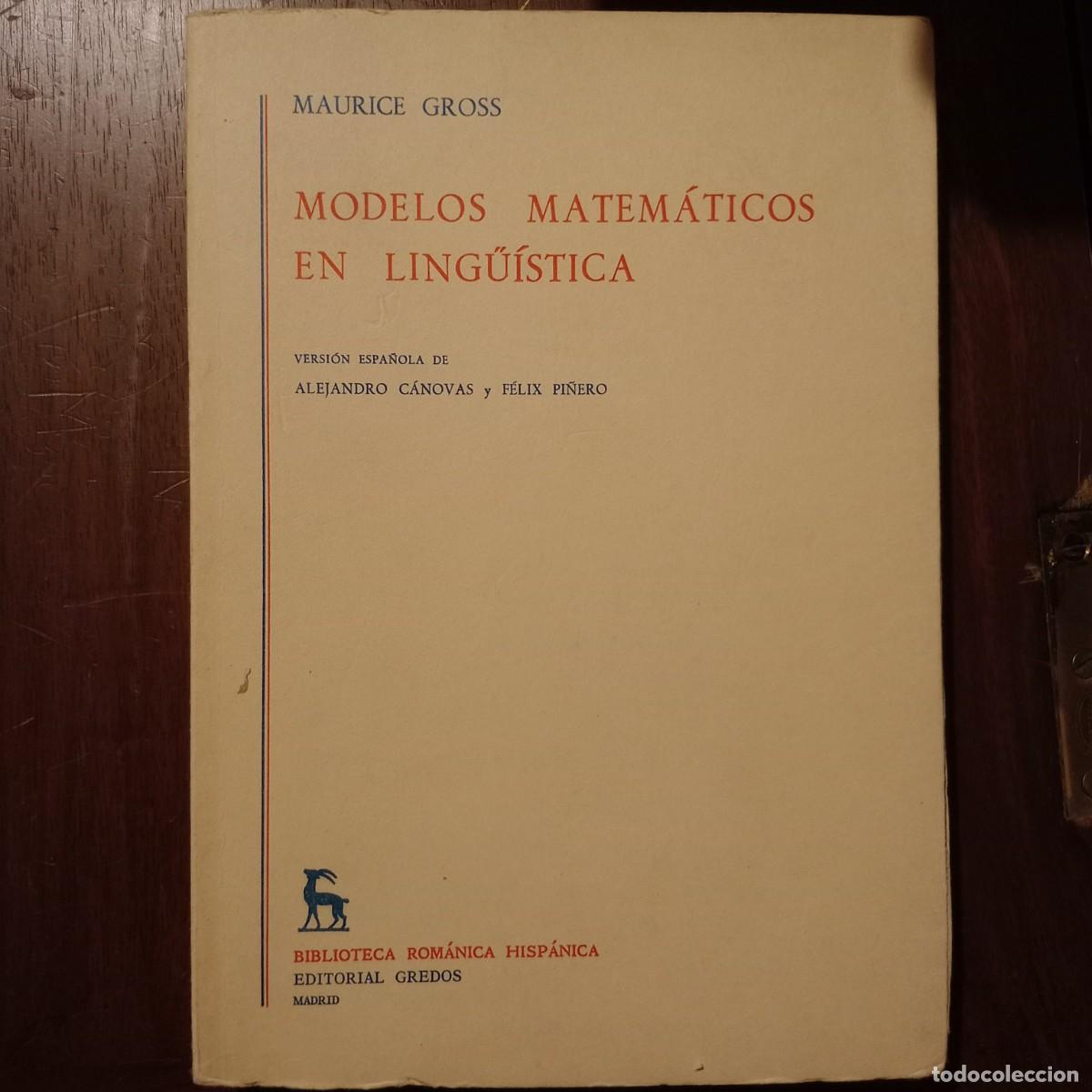 Libros: Modelos matematicos en linguistica - Gross, Maurice - Foto 1