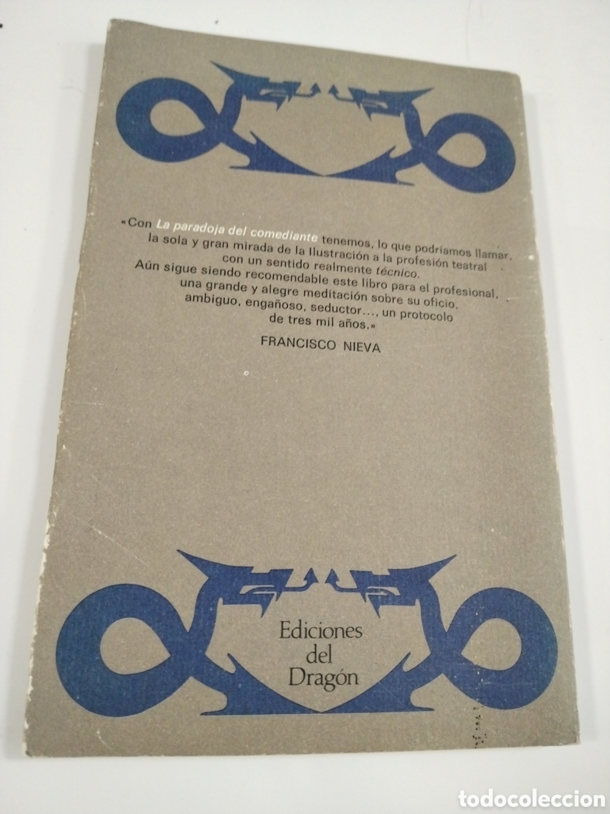 Libros: LA PARADOJA DEL COMEDIANTE. DIDEROT - Foto 2