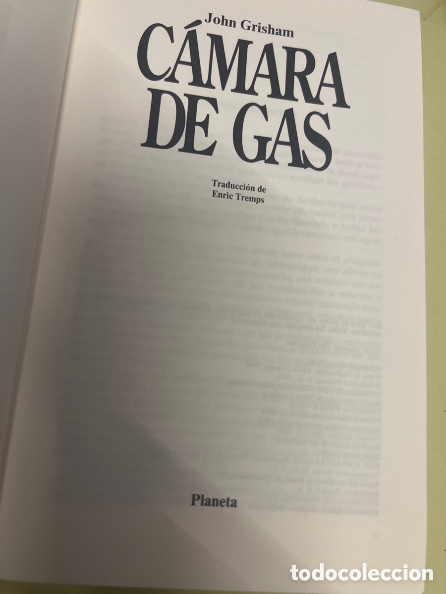 Libros: T2/B4/54. C&aacute;mara de gas - John Grisham - Foto 1