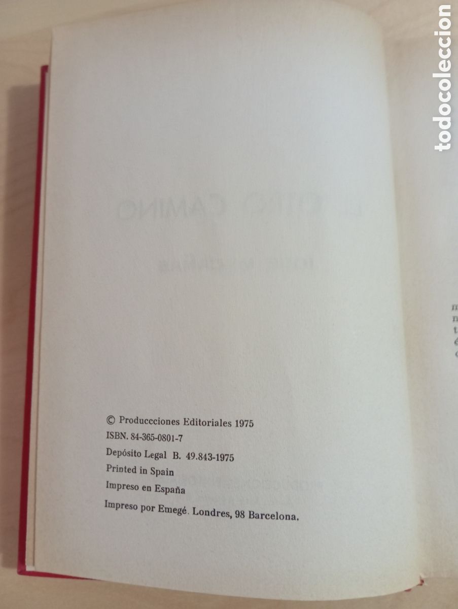 Libros: El otro camino - Ca&ntilde;as, Jos&eacute; Mar&iacute;a - Foto 3