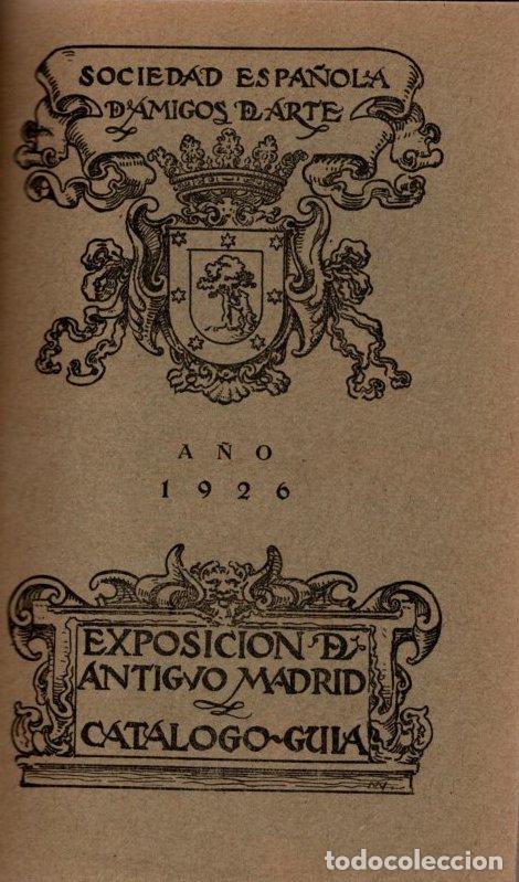 Libros: Exposici&oacute;n de antiguo Madrid. Cat&aacute;logo-gu&iacute;a - VV.AA. - Foto 1