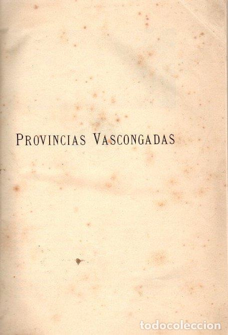 Libros: Provincias Vascongadas - NO CONSTA AUTOR - Foto 1