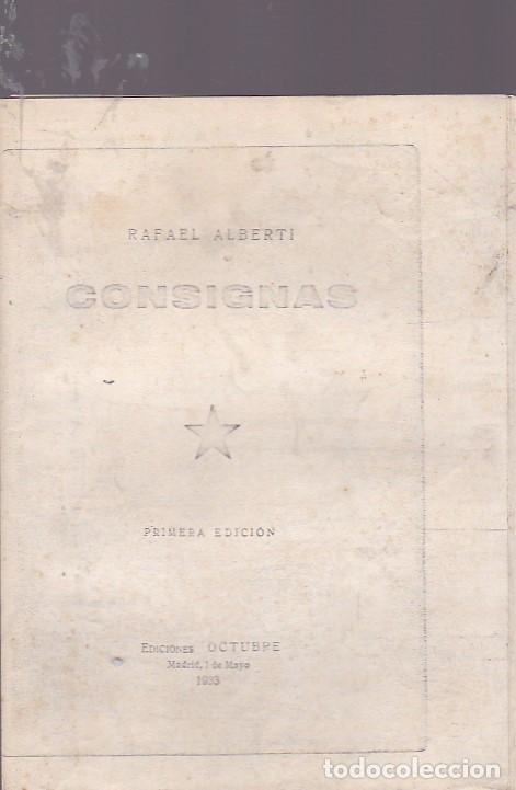 Libros: Consignas - ALBERTI,Rafael - Foto 1