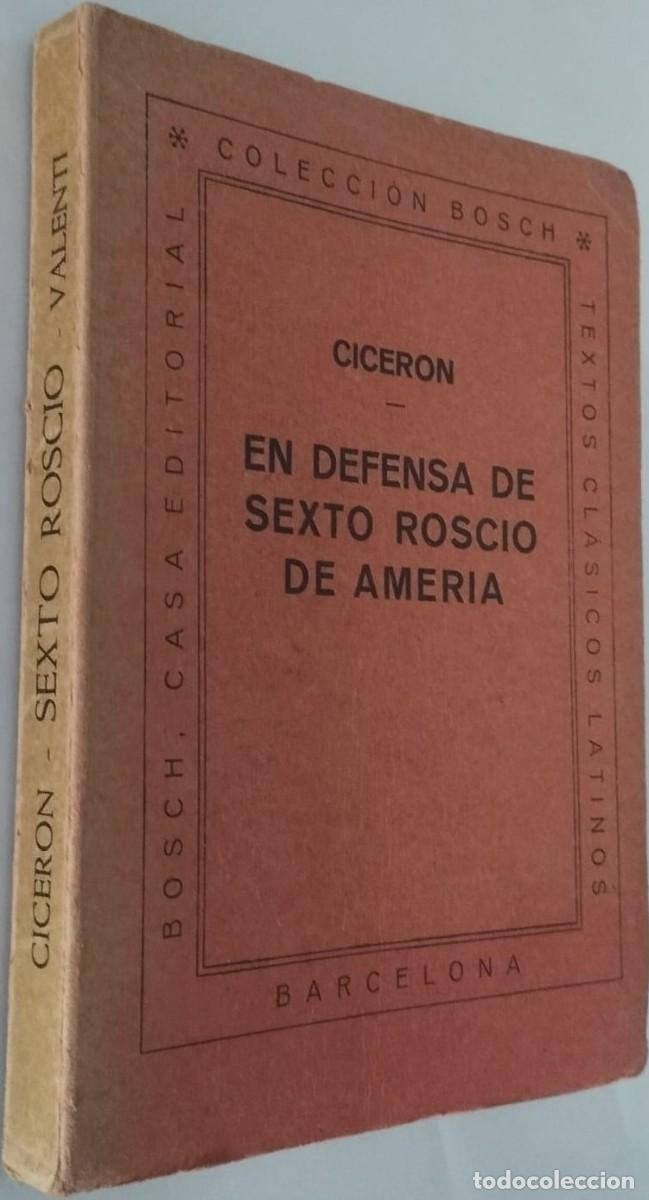 Libros: EN DEFENSA DE SEXTO ROSCIO DE AMERIA - CICER&Oacute;N - Foto 2