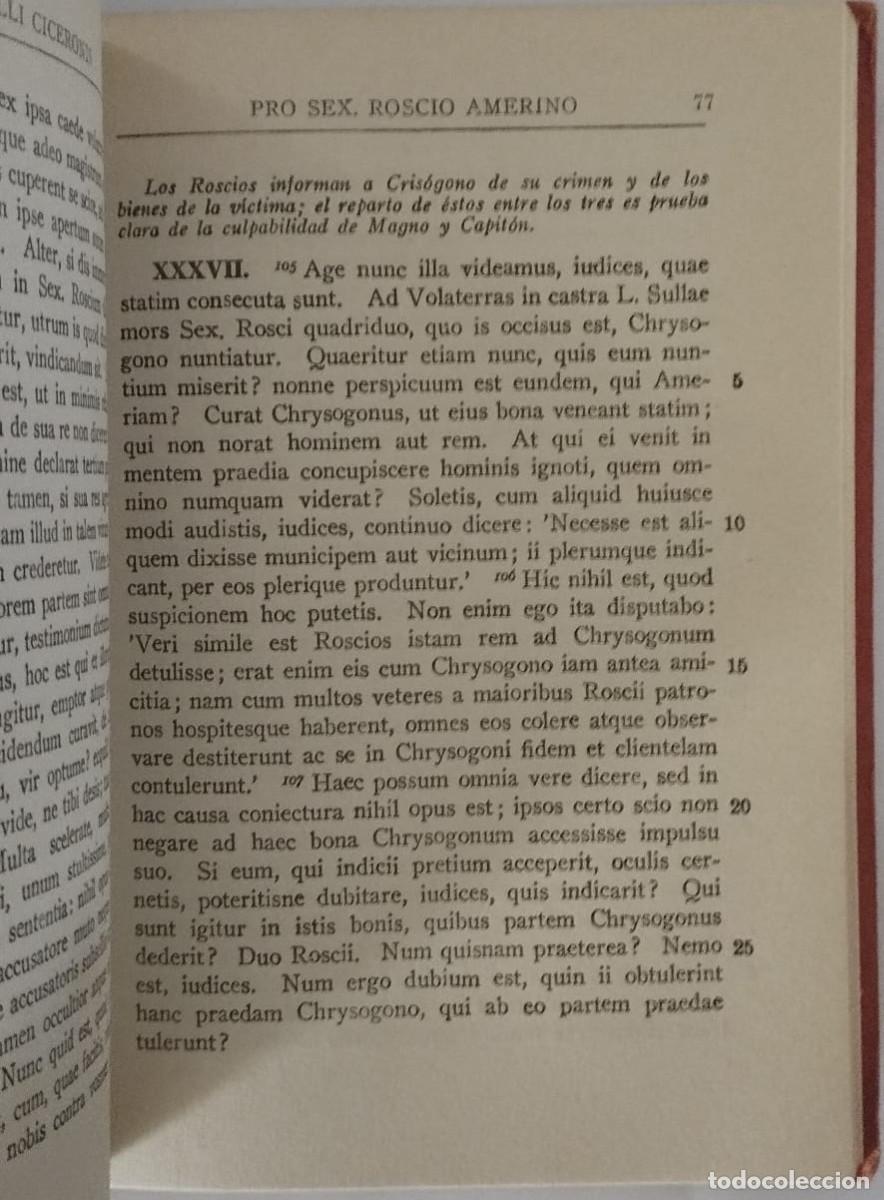 Libros: EN DEFENSA DE SEXTO ROSCIO DE AMERIA - CICER&Oacute;N - Foto 3
