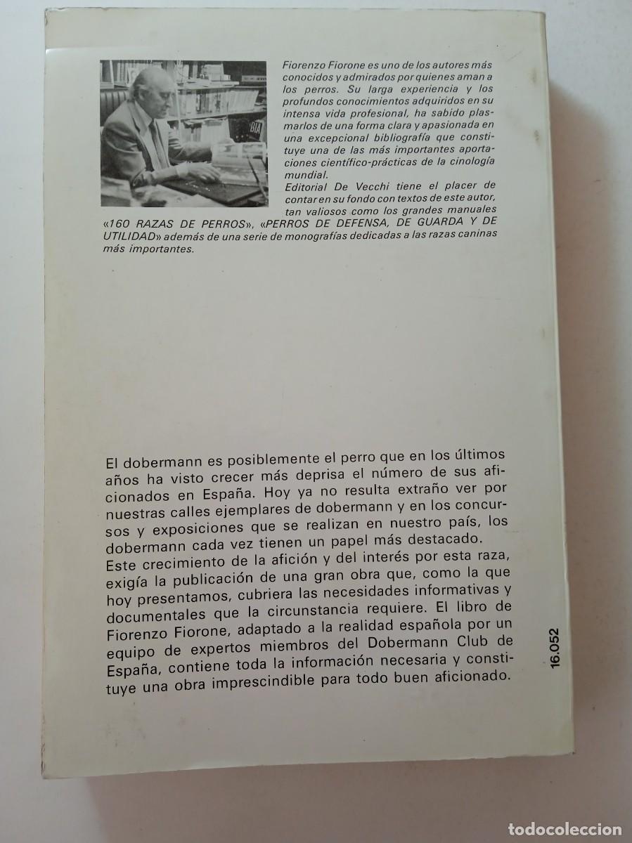 Libros: EL GRAN LIBRO DEL DOBERMANN - FIORENZO FIORONE - EDITORIAL DE VECCHI - Foto 2