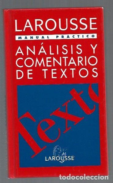Libros: MANUAL PRACTICO DE ANALISIS Y COMENTARIO DE TEXTOS - VARIOS - Foto 1