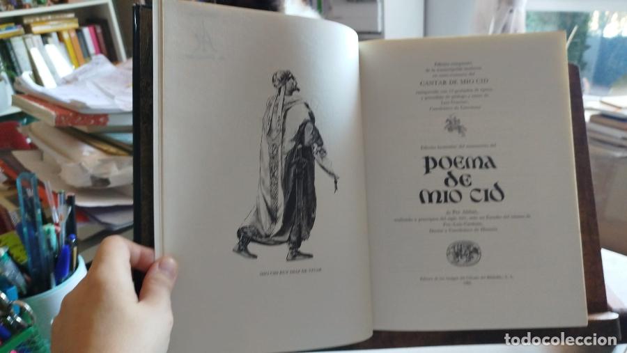 Libros: Edici&oacute;n facsimilar del manuscrito del Poema de M&iacute;o Cid - An&oacute;nimo - Foto 1