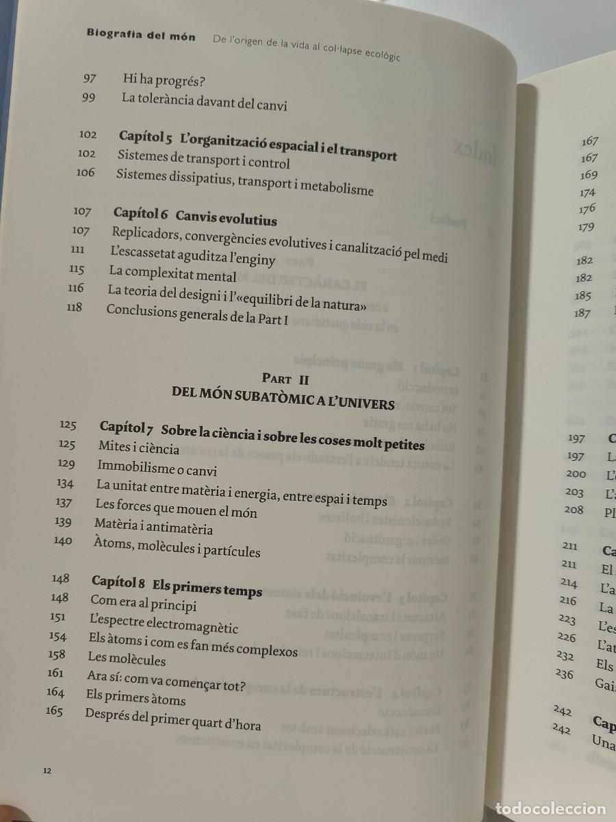 Libros: BIOGRAFIA DEL M&Oacute;N DE LORIGEN DE LA VIDA AL COL&middot;LAPSE ECOLOGIC - Jaume Terradas ~ - Foto 10