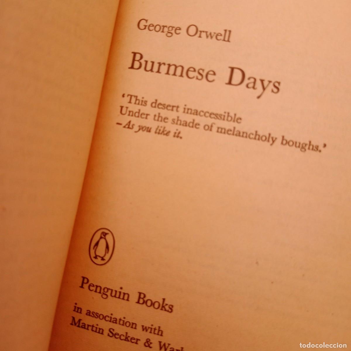 Libros: Burmese Days - Orwell, George - Foto 1