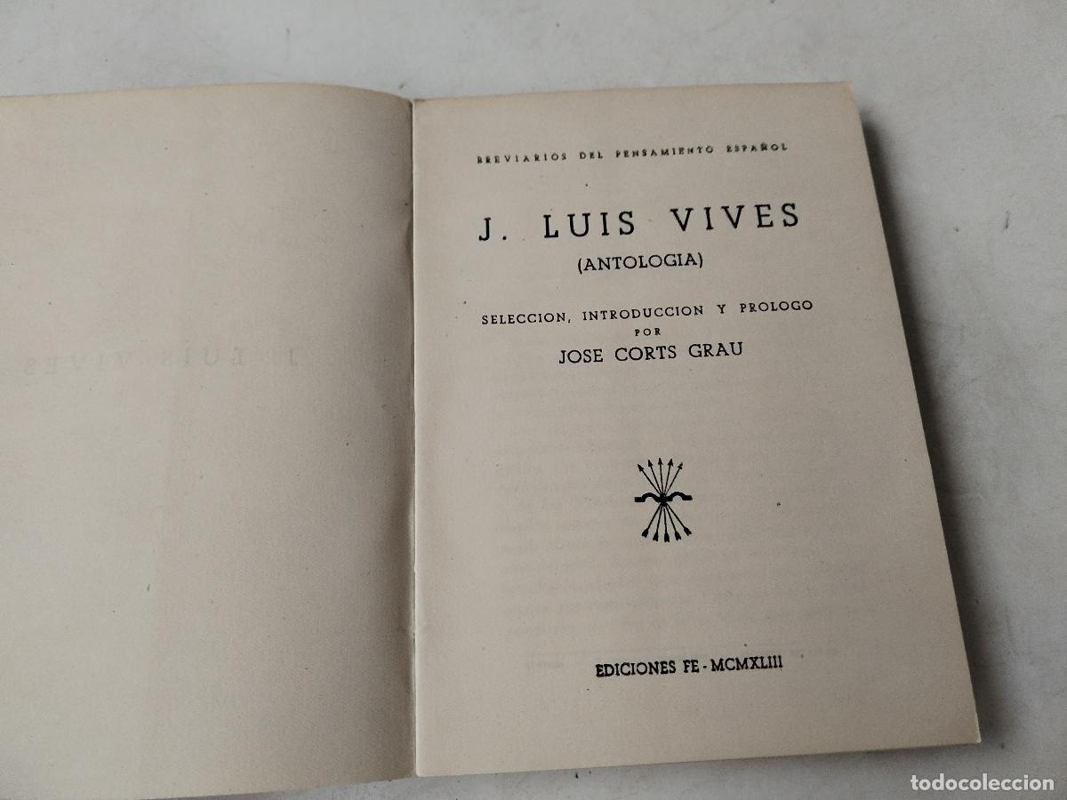 Libros: antologia de luis vives - c130 - Foto 5