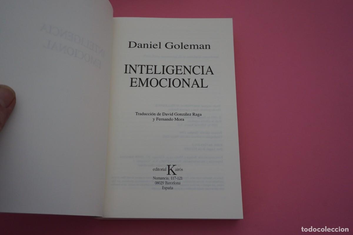 Libros: 4B/ INTELIGENCIA EMOCIONAL - DANIEL GOLEMAN / EDITORIAL KAIROS - Foto 2