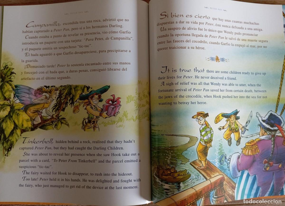 Libros: CUENTACUENTOS BILINGUE ESPA&Ntilde;OL-INGLES - PETER PAN - Foto 4