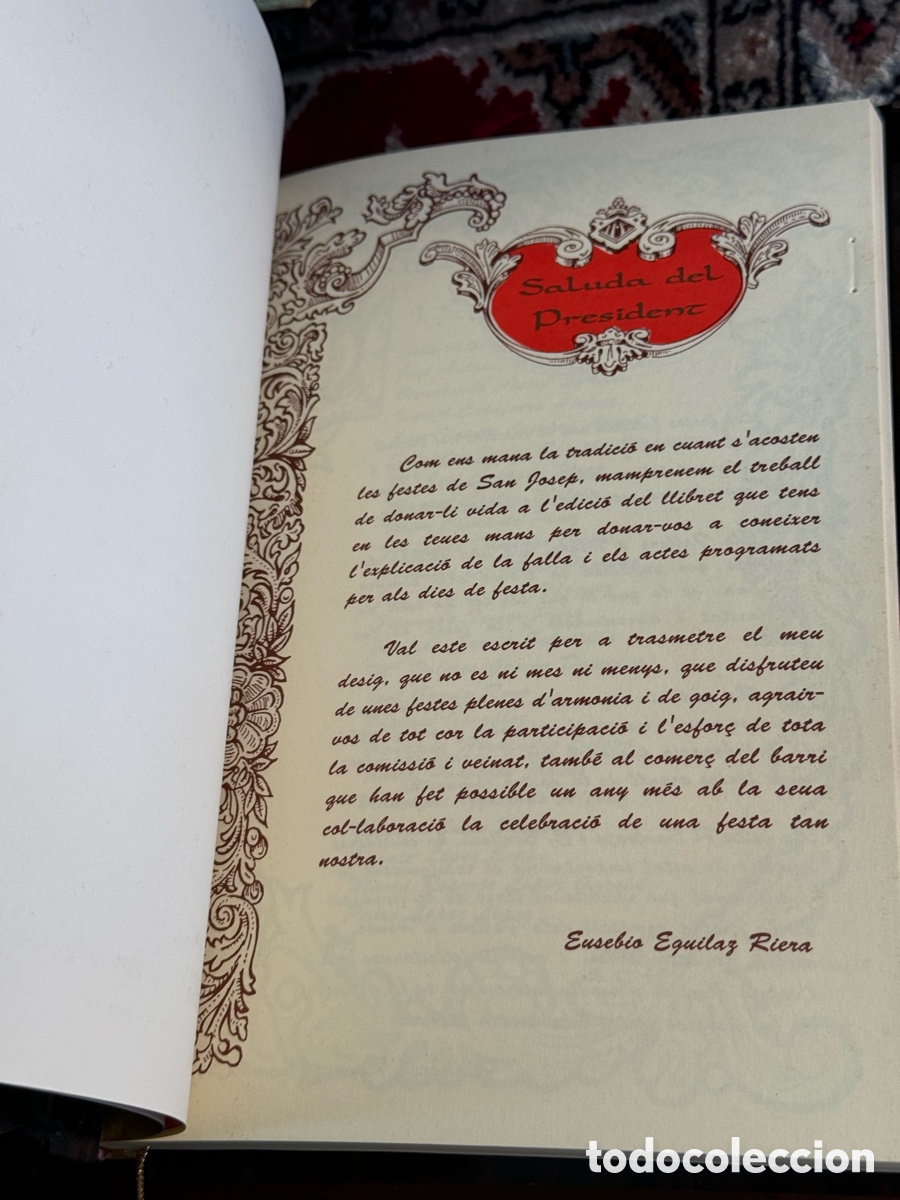 Libros: Llibret Falla Cardenal Benlloch Valencia 1994 - Foto 2