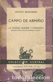 Libros: CAMPO DE ARMI&Ntilde;O. - BENAVENTE Jacinto. - Foto 1