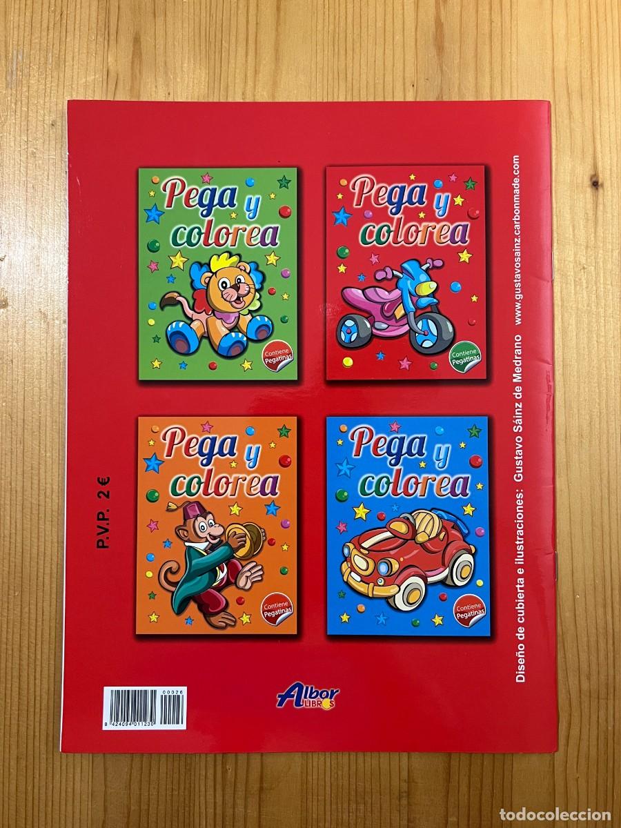 Libros: PEGA Y COLOREA. CUADERNO NFANTIL CON PEGATINAS - Foto 2