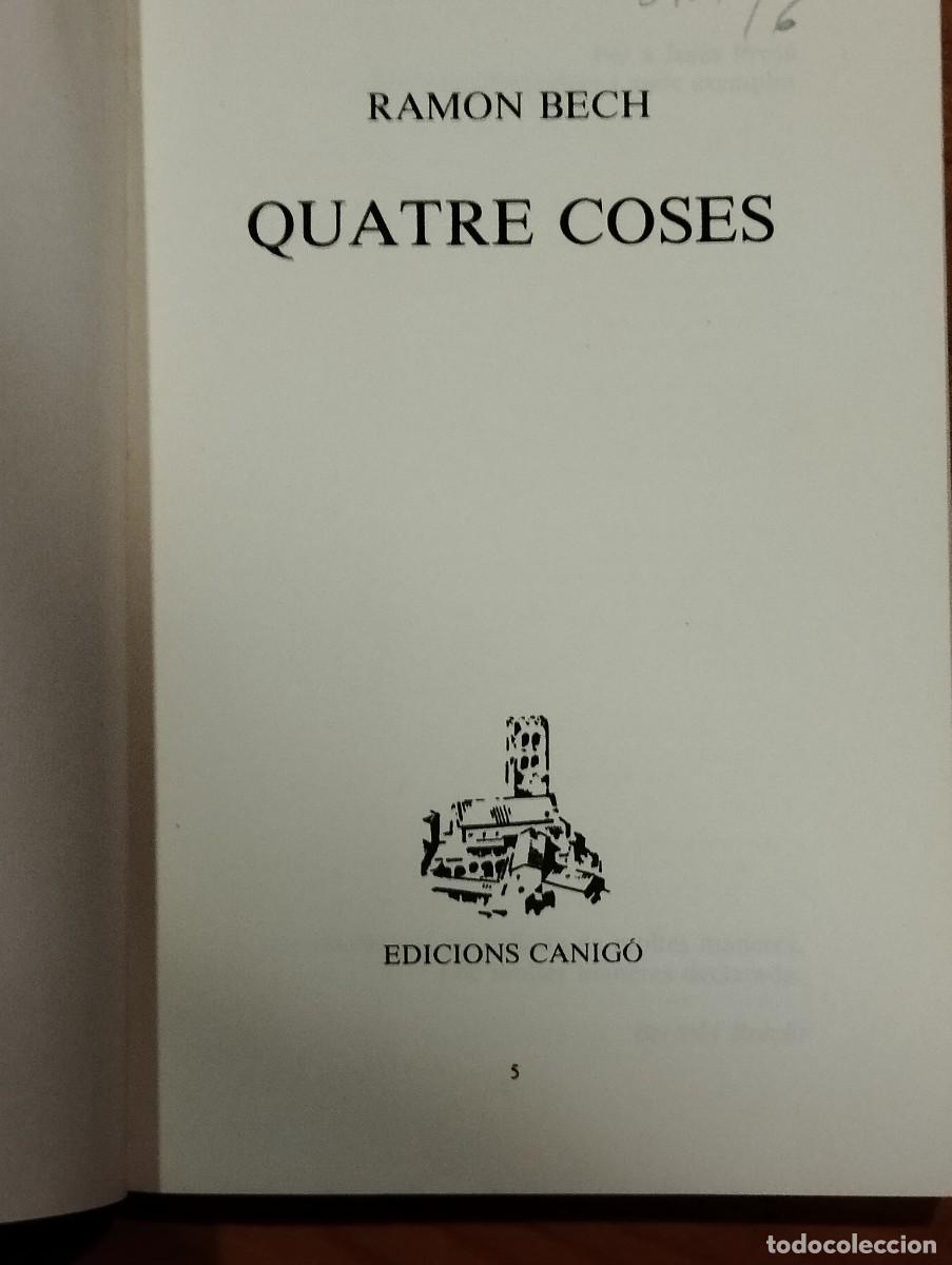 Libros: QUATRE COSES - POEMES - RAMON BECH. - Foto 3
