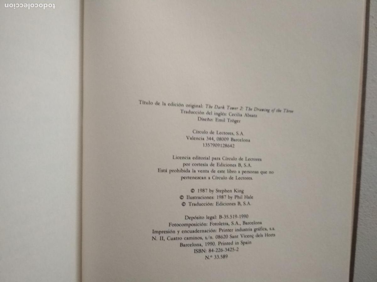 Libros: stephen king, latorre oscura, 2 la invocacion,1990 - Foto 4