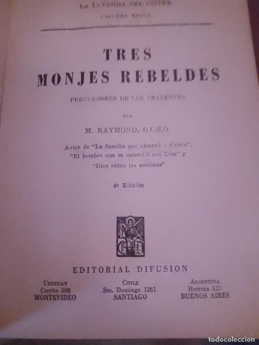 Libros: Tres monjes rebeldes dificil de encontrar - Foto 7