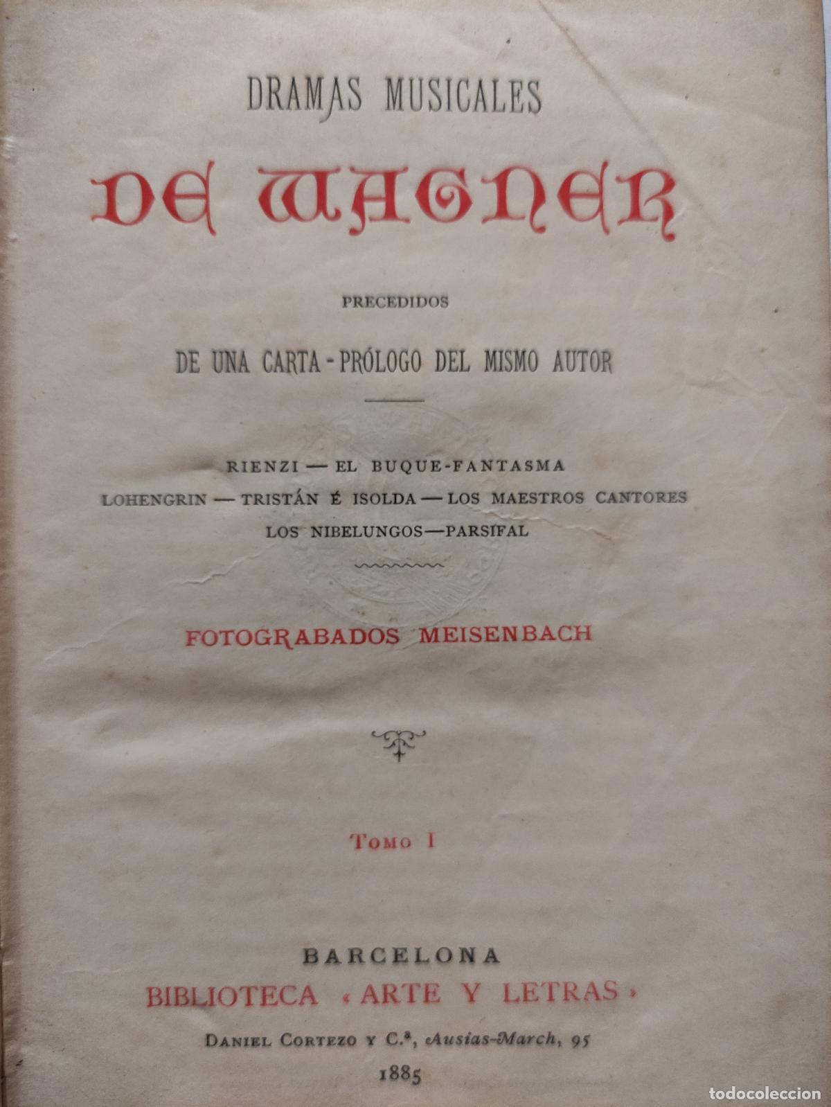 Libros: DRAMAS MUSICALES DE WAGNER - TOMO I - Foto 2