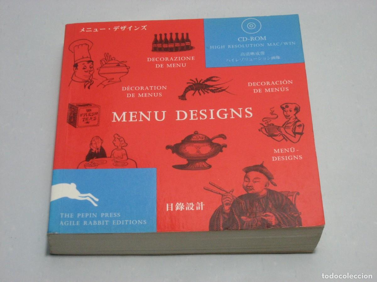 Libros: MENU DESIGNS. CD-ROM HIGH RESOLUTION MAC/WIN - Foto 1
