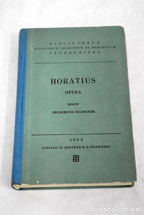 Libros: Opera: Flacci, Q. Horati.- Flacci, Q. Horati - Foto 1