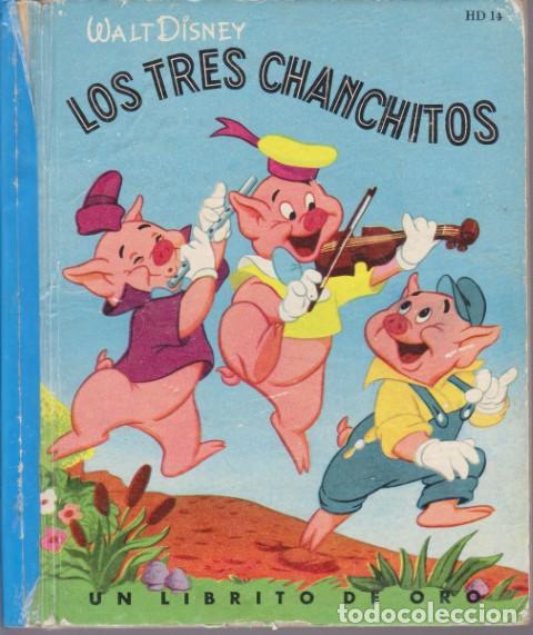 Libros: LOS TRES CHANCHITOS. UN LIBRITO DE ORO - WALT DISNEY - Foto 1