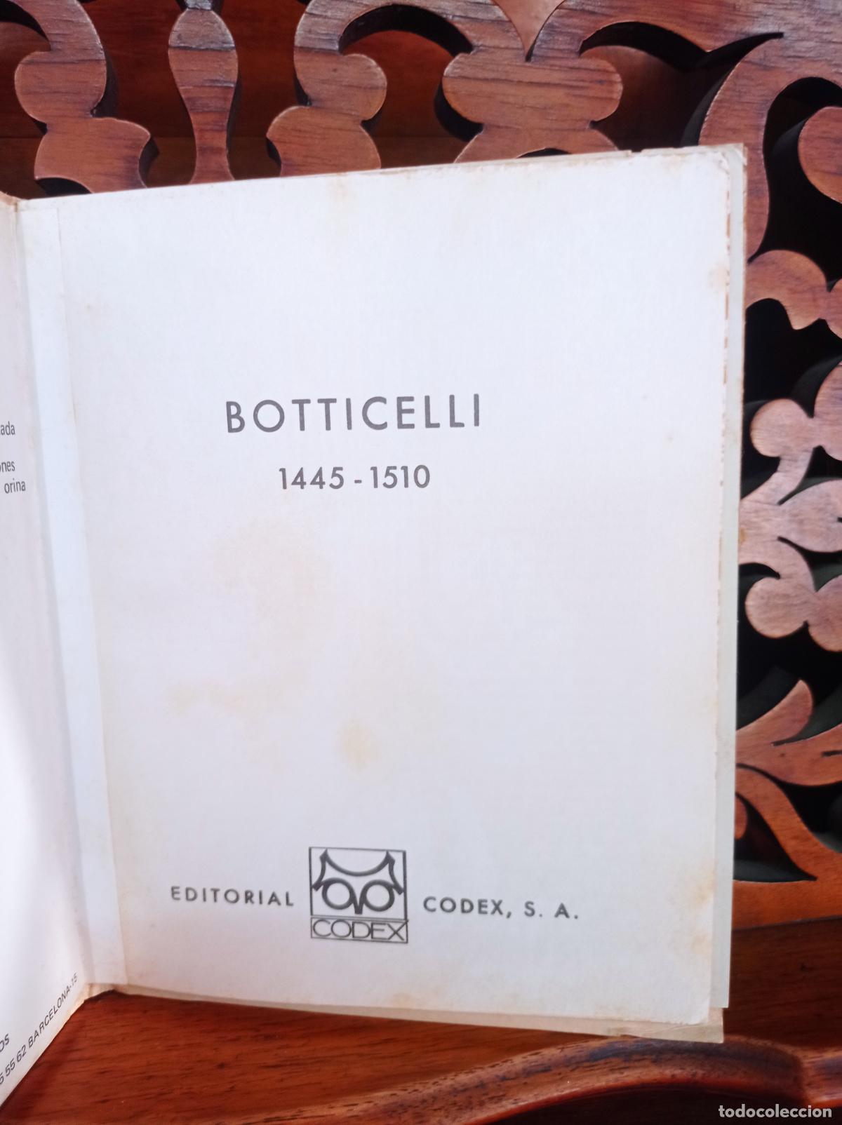 Libros: BOTTICELLI 1445 - 1510. 12 TRANSPARENCIAS EN COLOR. CODEX 1969 - Foto 2