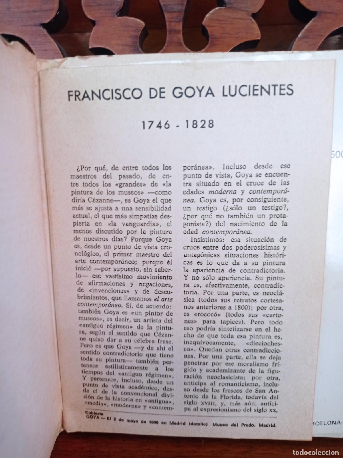 Libros: FRANCISCO DE GOYA 1746 - 1828. 12 TRANSPARENCIAS EN COLOR. CODEX 1968 - Foto 2